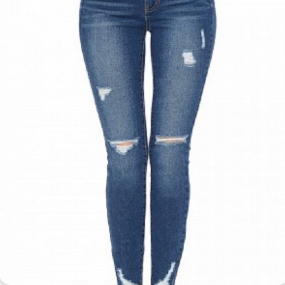 Distressed Stretch Jeans